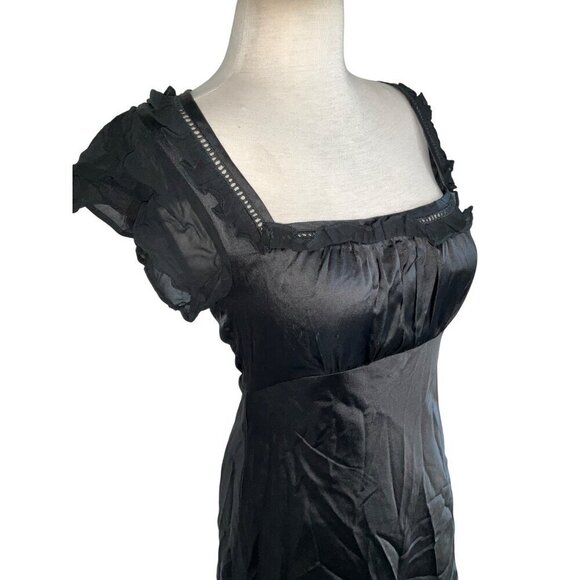 Free People x Revolve Violet Visions Slip Mini Dress in Black Combor 2 New Women - Picture 5 of 12